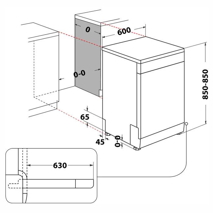 Trauku mazgājamā mašīna Whirlpool W7F HS51 X