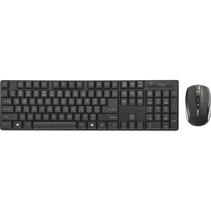 Klaviatūras TRUST KEYBOARD +MOUSE 21132
