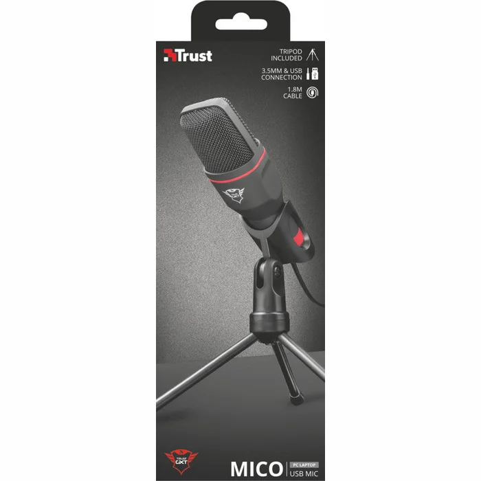 Mikrofons Mikrofons TRUST MICO USB GXT 212 BLACK