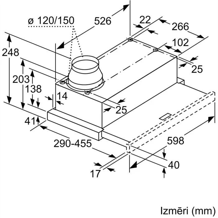 Tvaika nosūcēji Bosch DFM064W54