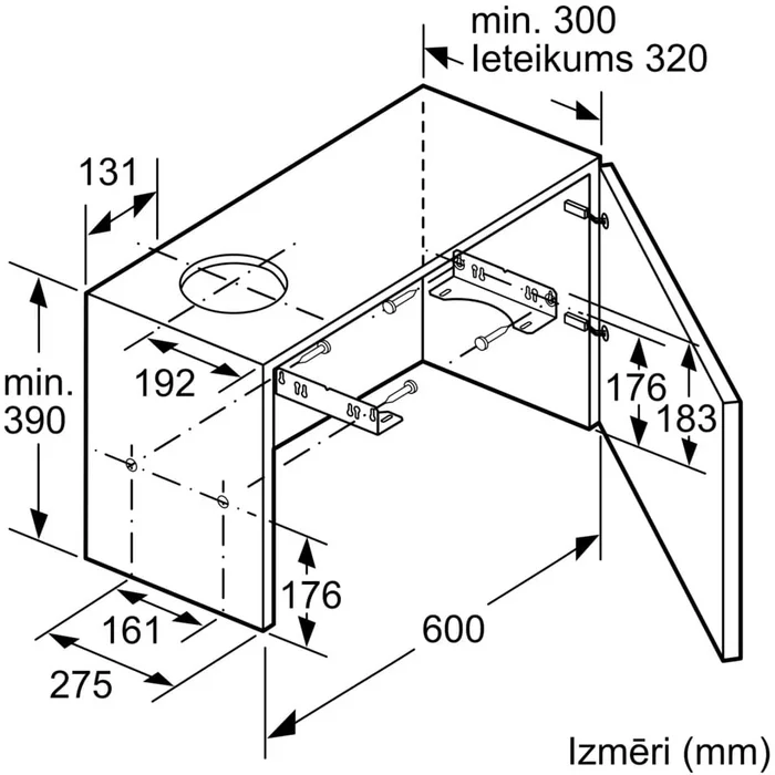 Tvaika nosūcēji Bosch DFM064W54