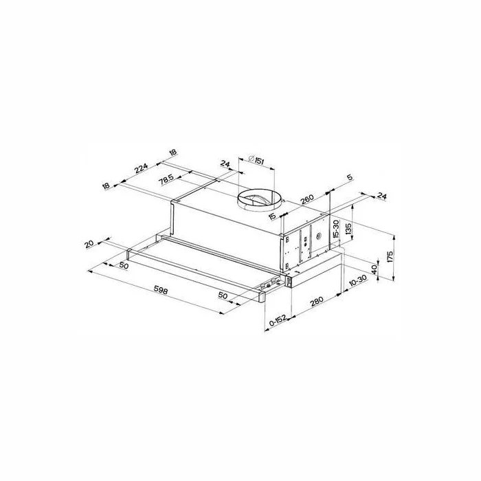 Faber FLEXA NG GLASS LUX WH A60