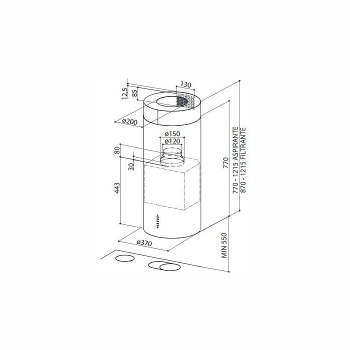Faber CYLIND.I.EVO Plus black matt