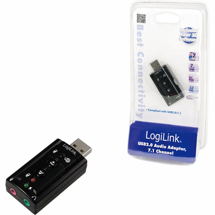 Logilink USB Soundcard with Virtual 7.1 Soundeffects