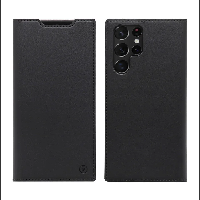 Samsung Galaxy S22 Ultra Folio Case By Muvit Black