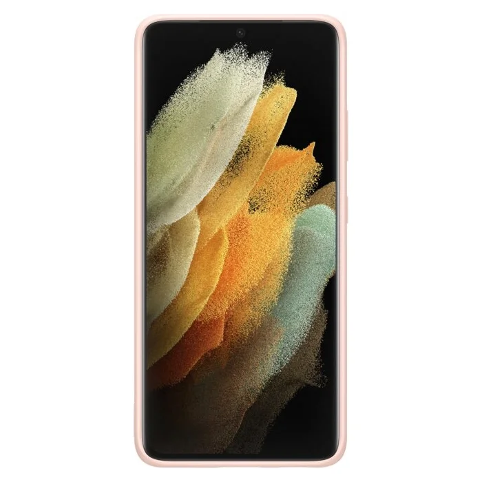 Telefona vāciņi un maciņi Samsung Galaxy S21 Ultra Silicone Cover Pink