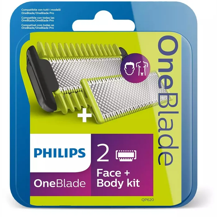 Philips OneBlade Sejas + ķermeņa komplekts QP620/50