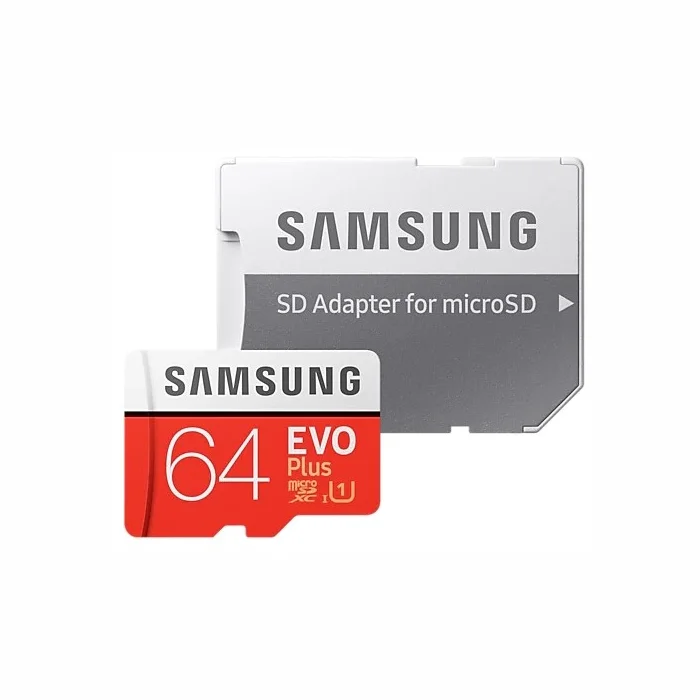 Samsung EVO Plus 64GB microSD + adapter