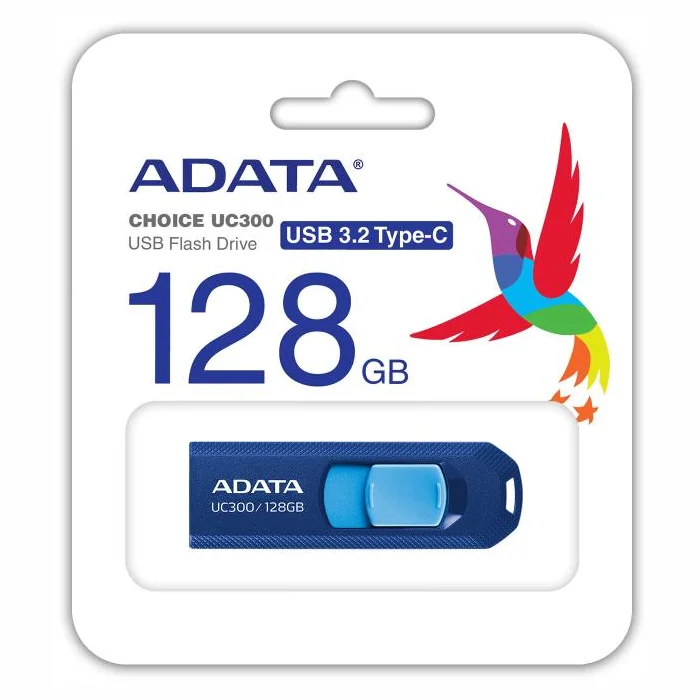 USB zibatmiņa Adata 128 GB USB-C ACHO-UC300-128G-RNB-BU