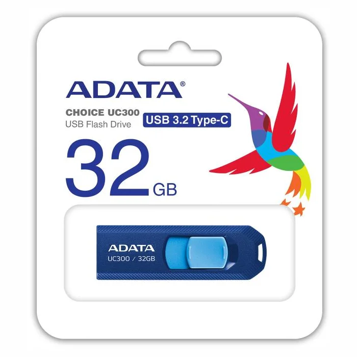 USB zibatmiņa Adata 32 GB USB-C ACHO-UC300-32G-RNB-BU