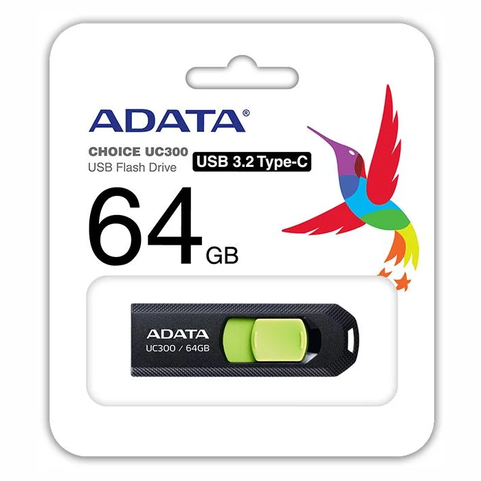 USB zibatmiņa Adata UC300 64GB USB-C