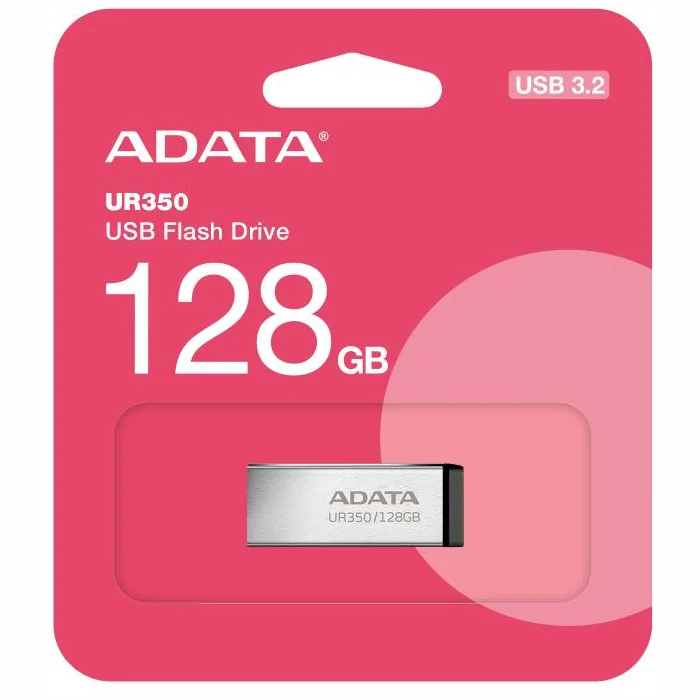 USB zibatmiņa Adata UR350 128 GB USB 3.2 UR350-128G-RSR/BK