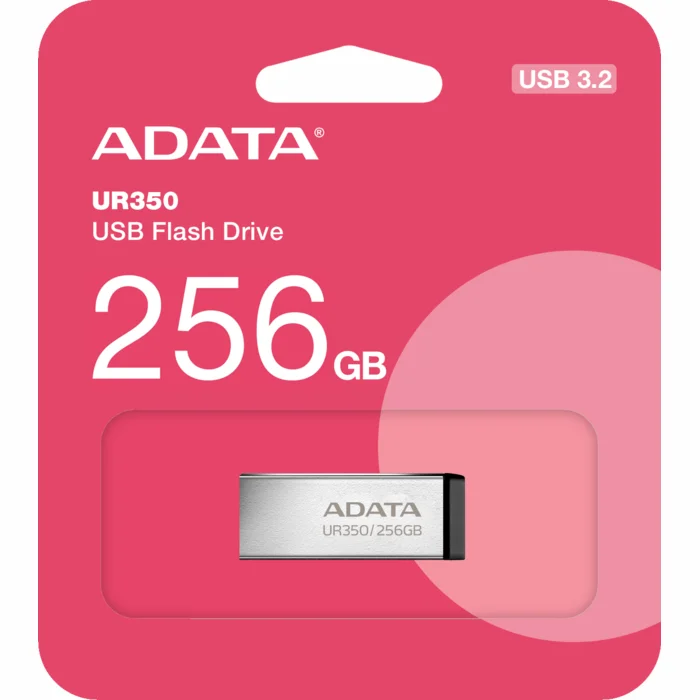 USB zibatmiņa Adata UR350 USB 3.2 Gen1 256GB Black