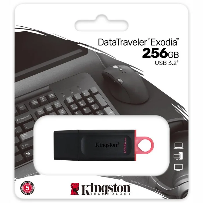 USB zibatmiņa Kingston DataTraveler Exodia 256GB Black