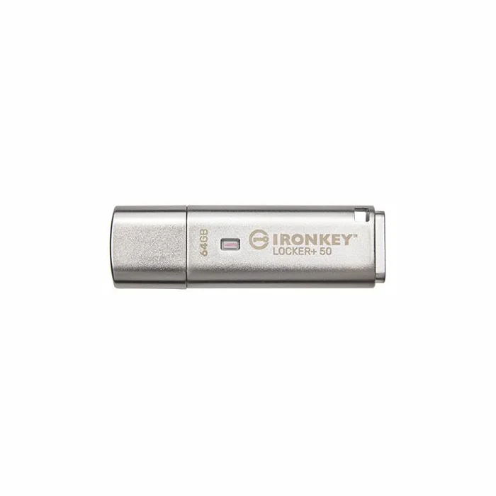 USB zibatmiņa Kingston IronKey Locker+ 64GB USB 3.2