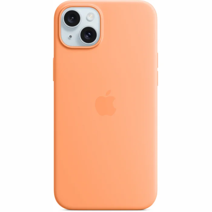 Apple iPhone 15 Plus Silicone Case with MagSafe - Orange Sorbet