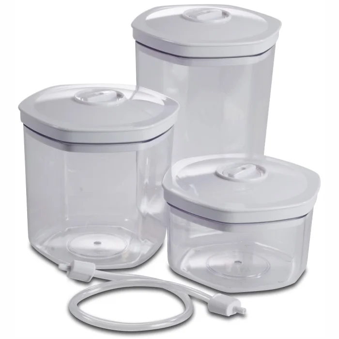 Vakuuma pārtikas konteineri Solis 92278 3 gab. 700 ml 1400 ml un 2000 ml