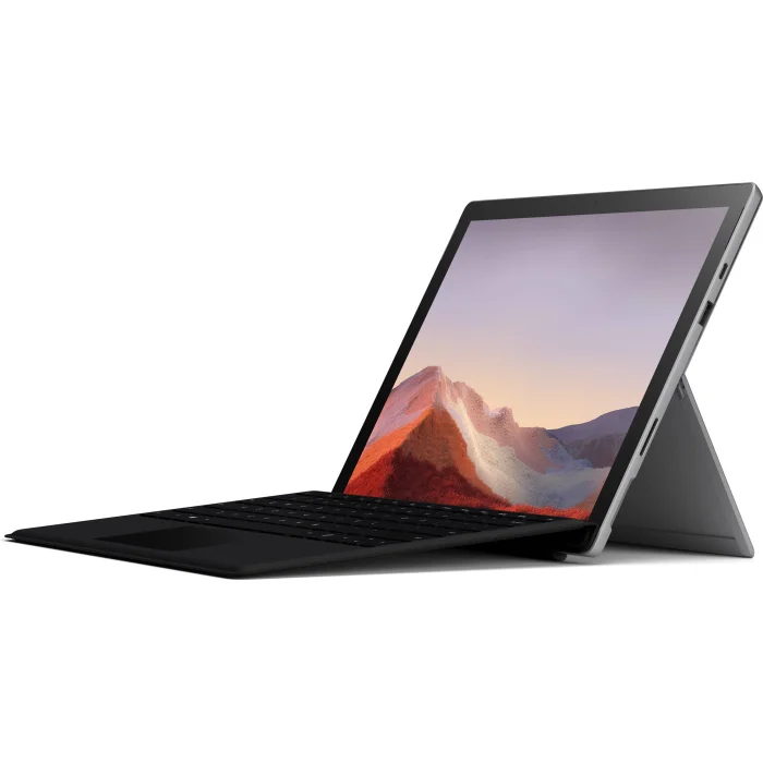 Planšetdators Microsoft Surface Pro 7 Platinum + Keyboard Pro 4 Black
