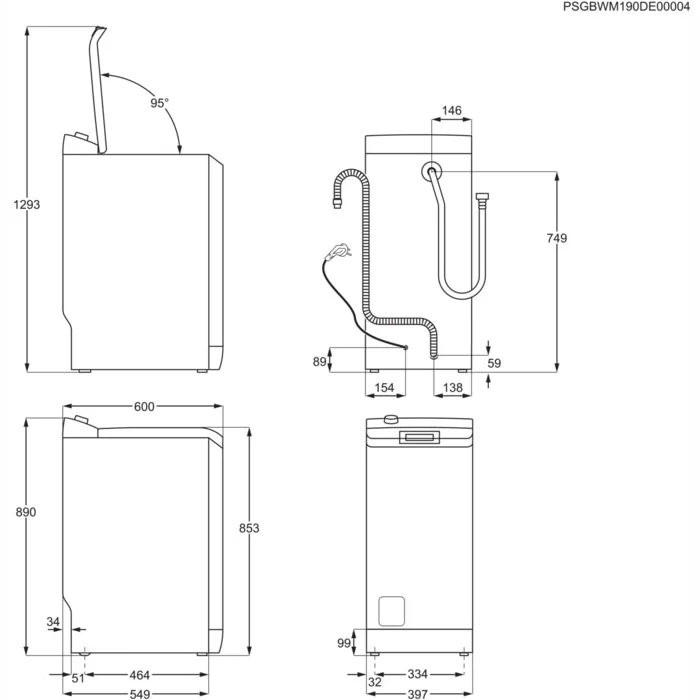 Veļas mašīna Electrolux EW8TN3362E