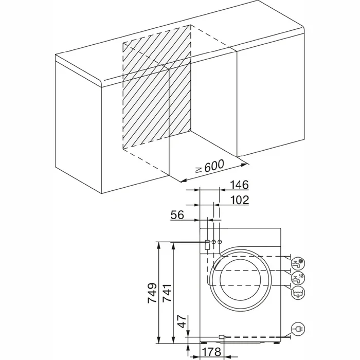 Veļas mašīna Miele WSF664 WCS TDos&8kg