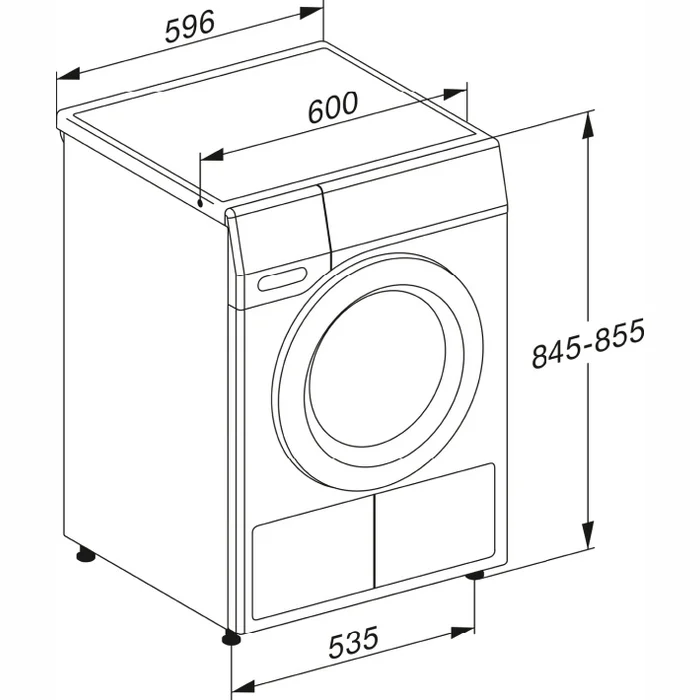 Veļas žāvētājs Miele TCC230WP 8kg