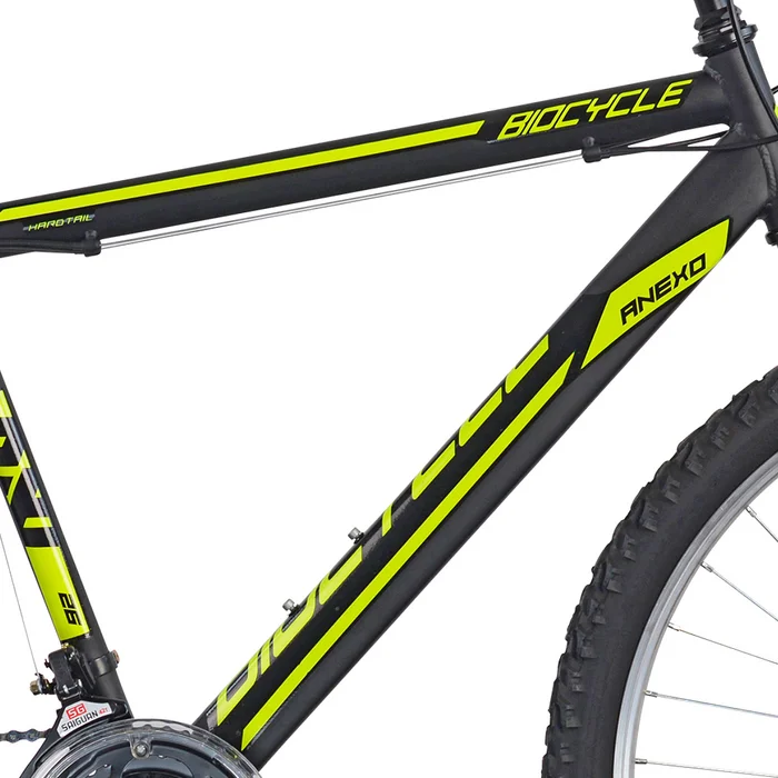 Velosipēds Biocycle Anexo Black/Green 26"