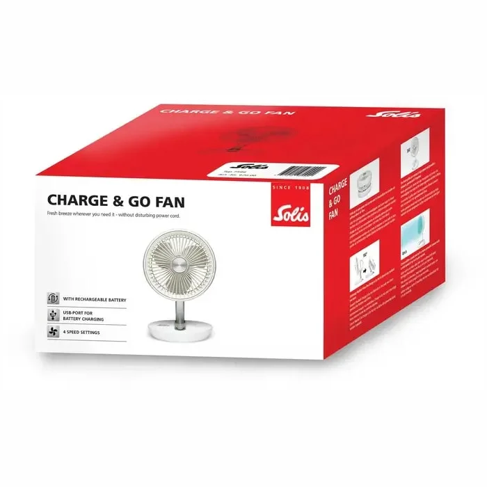 Ventilators Solis Charge&Go Fan White