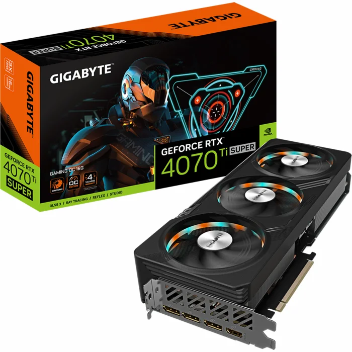 Videokarte Gigabyte GeForce RTX 4070 Ti SUPER GAMING OC 16GB