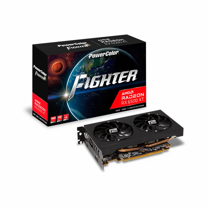 Videokarte PowerColor Fighter AMD Radeon RX 6500XT 4GB