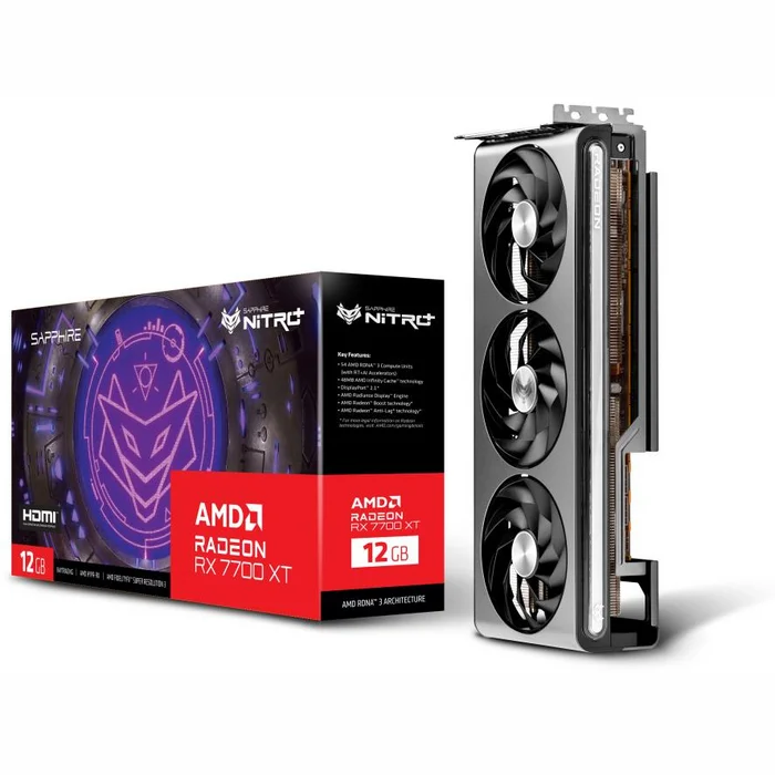 Videokarte Sapphire AMD Radeon RX 7700 XT 12 GB