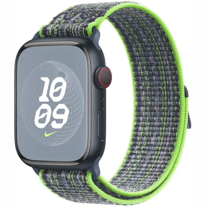 Apple 45mm Bright Green/Blue Nike Sport Loop