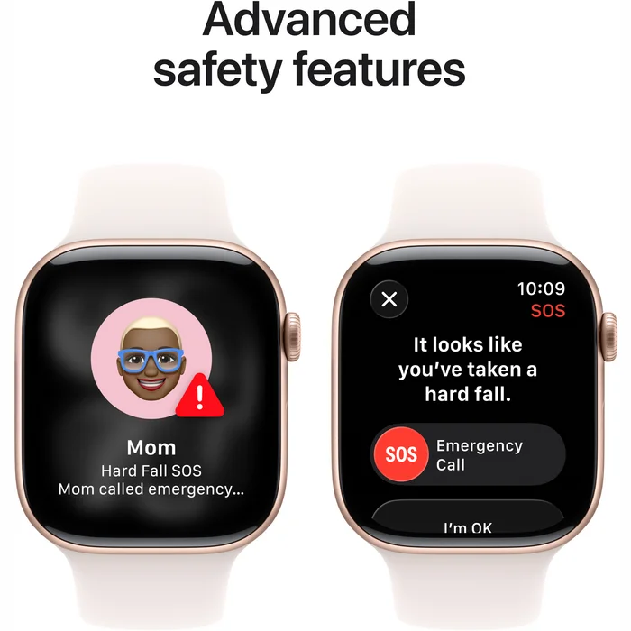 Apple Watch Series 11 GPS + Cellular 42mm Rose Gold Aluminium Case with Light Blush Sport Band - M/L