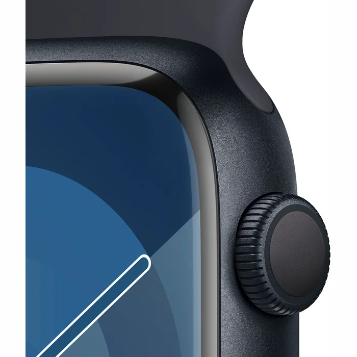 Viedpulkstenis Apple Watch Series 9 GPS 45mm Midnight Aluminium Case with Midnight Sport Band - M/L
