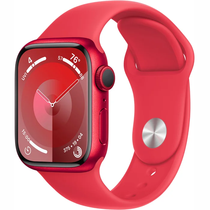 Viedpulkstenis Apple Watch Series 9 GPS 41mm (PRODUCT)RED Aluminium Case with (PRODUCT)RED Sport Band - S/M