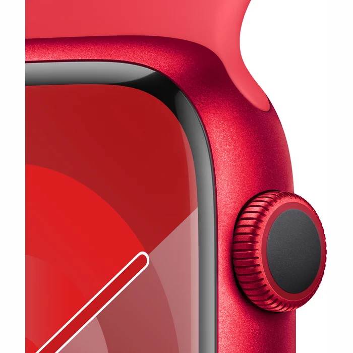 Viedpulkstenis Apple Watch Series 9 GPS 45mm (PRODUCT)RED Aluminium Case with (PRODUCT)RED Sport Band - S/M