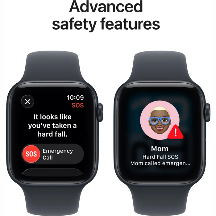 Apple Watch SE 3 GPS + Cellular 44mm Midnight Aluminium Case with Midnight Sport Band - M/L