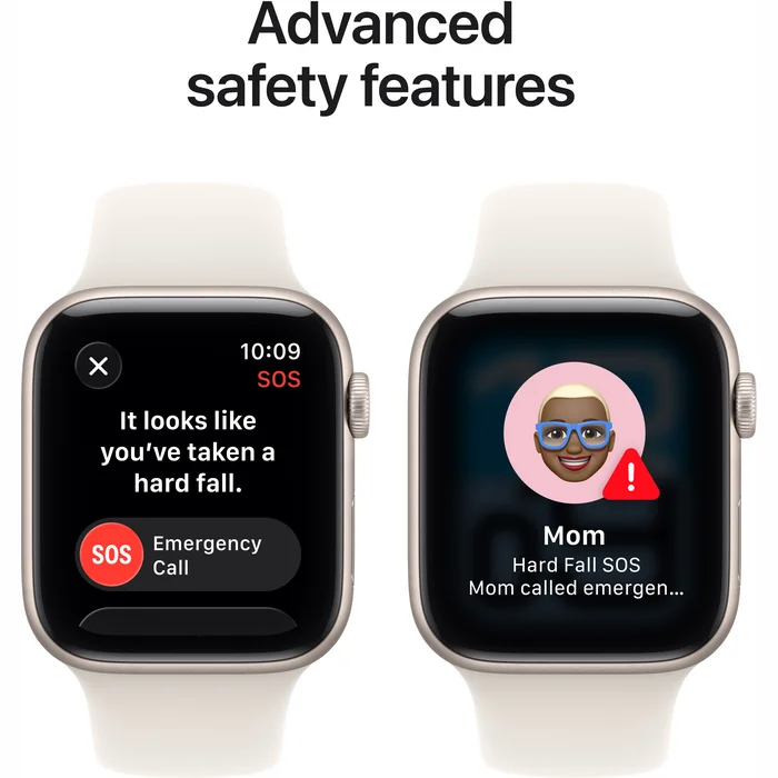 Apple Watch SE 3 GPS + Cellular 44mm Starlight Aluminium Case with Starlight Sport Band - M/L