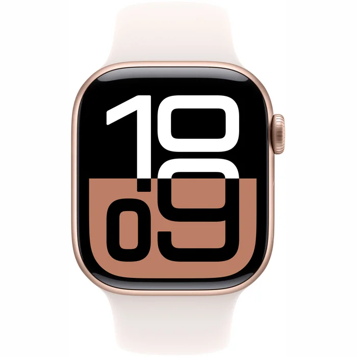 Viedpulkstenis Apple Watch Series 10 GPS 42mm Rose Gold Aluminium Case with Light Blush Sport Band - M/L