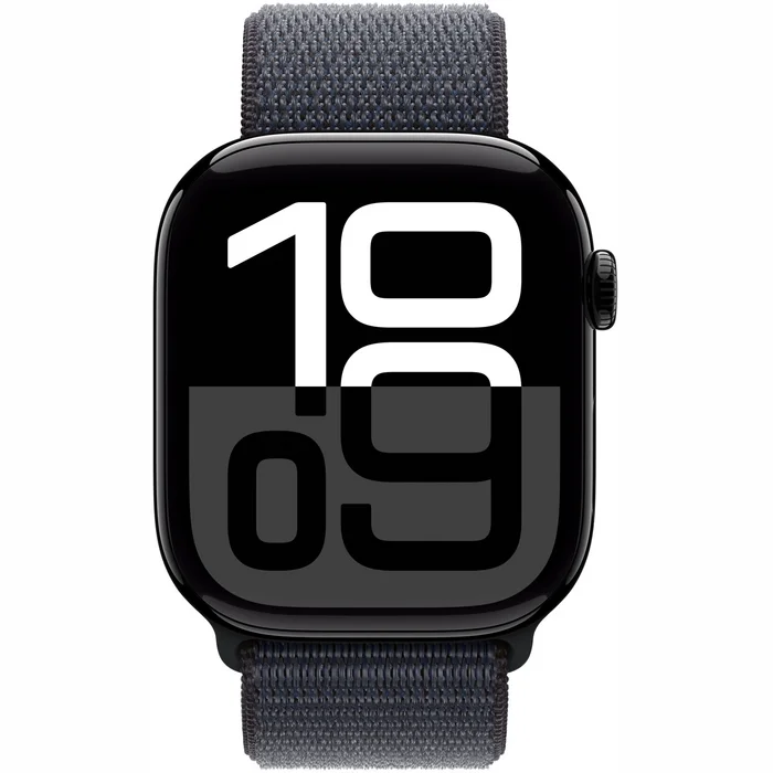 Viedpulkstenis Apple Watch Series 10 GPS 46mm Jet Black Aluminium Case with Ink Sport Loop