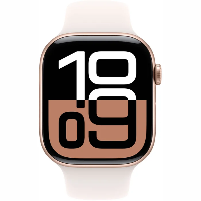 Viedpulkstenis Apple Watch Series 10 GPS 46mm Rose Gold Aluminium Case with Light Blush Sport Band - S/M