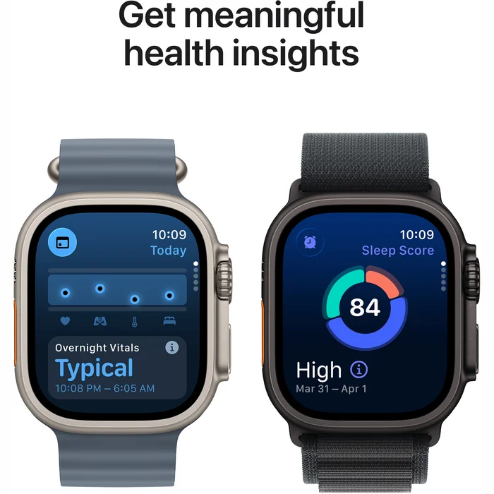 Apple Watch Ultra 3 GPS + Cellular 49mm Black Titanium Case with Black/Charcoal Trail Loop - M/L