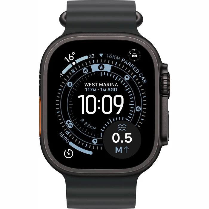 Apple Watch Ultra 3 GPS + Cellular 49mm Black Titanium Case with Black Ocean Band