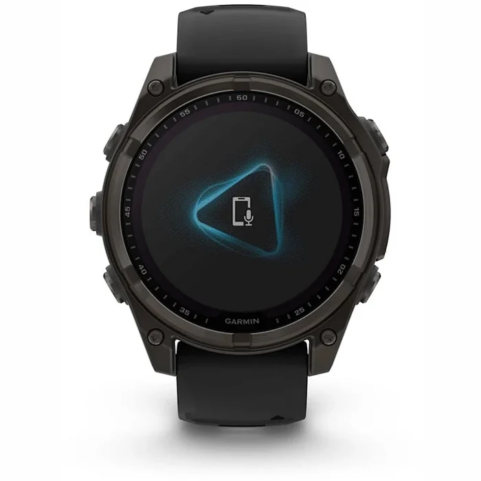 Garmin fenix 8 47mm Solar Sapphire Carbon Grey DLC Titanium with Black/Pebble Grey