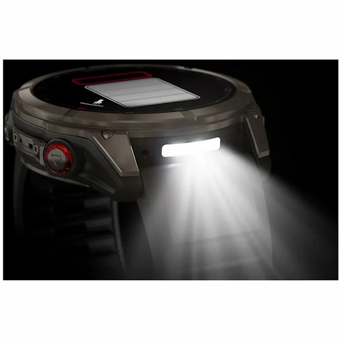 Garmin fenix 8 Pro 51mm AMOLED Sapphire Titan Gray with Black silicone band
