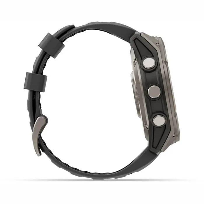 Garmin fenix 8 Pro 51mm AMOLED Sapphire Titan Gray with Black silicone band