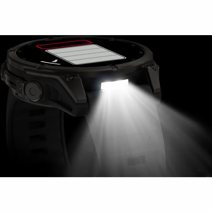 Garmin fenix 9 47mm Carbon Gray DLC Titanium with Black Silicone Band