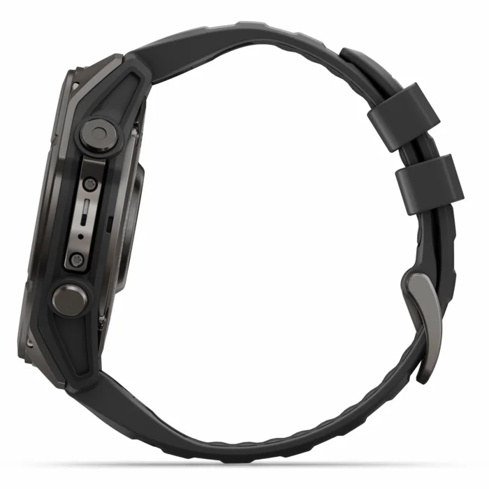 Garmin fenix 9 51mm Carbon Gray DLC Titanium with Black Silicone Band