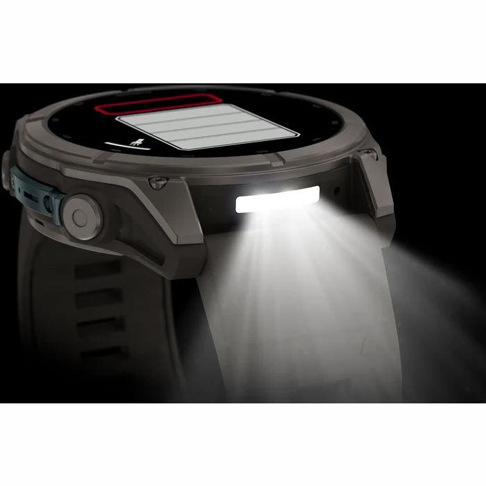 Garmin fenix 9 51mm Titanium with Pebble Gray Silicone Band