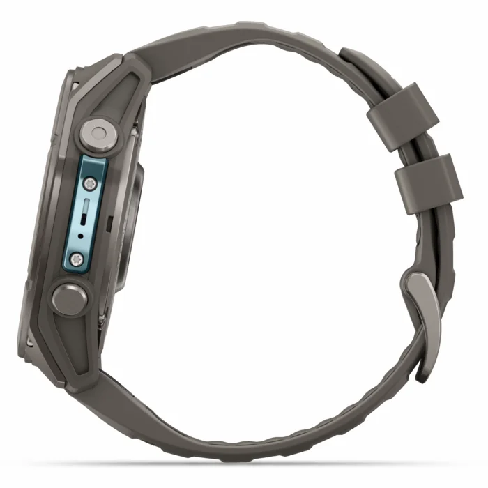 Garmin fenix 9 51mm Titanium with Pebble Gray Silicone Band