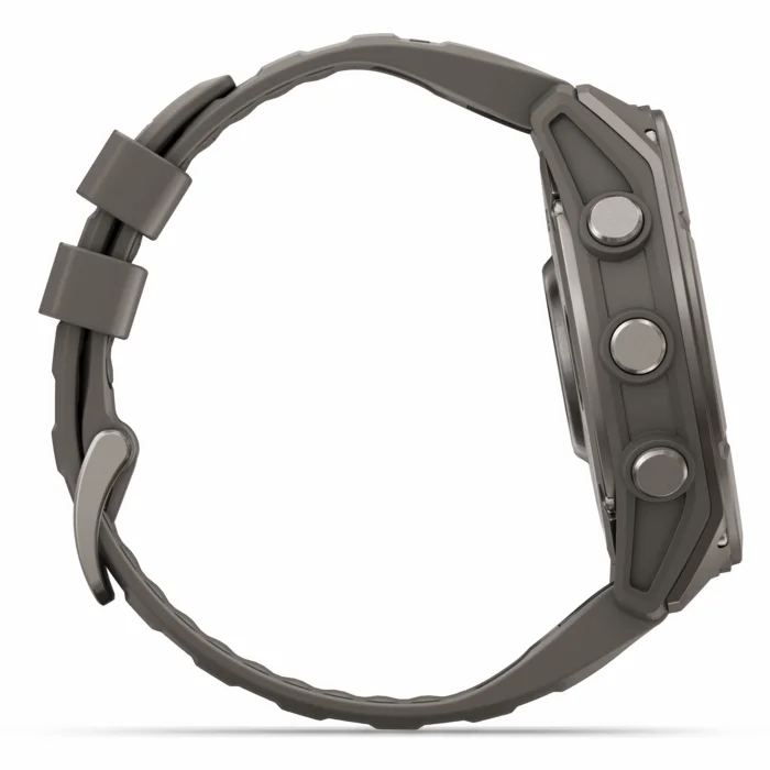 Garmin fenix 9 51mm Titanium with Pebble Gray Silicone Band